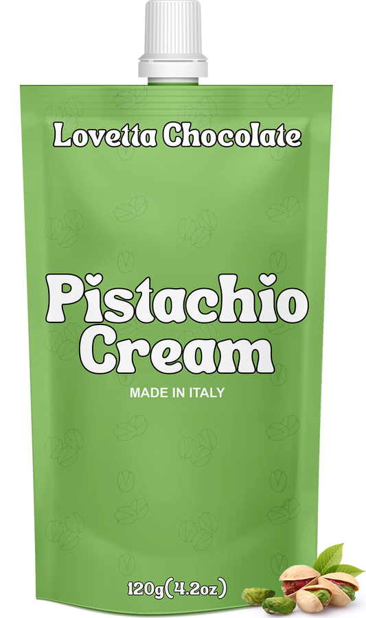 Pistachio Cream 120g (4.23 oz) – Italian Pistachio Butter, Pistachio Paste & Spread, Crema de Pistacho Dubai – Premium Pistachio Cream for Dubai Chocolate, Baking & Desserts