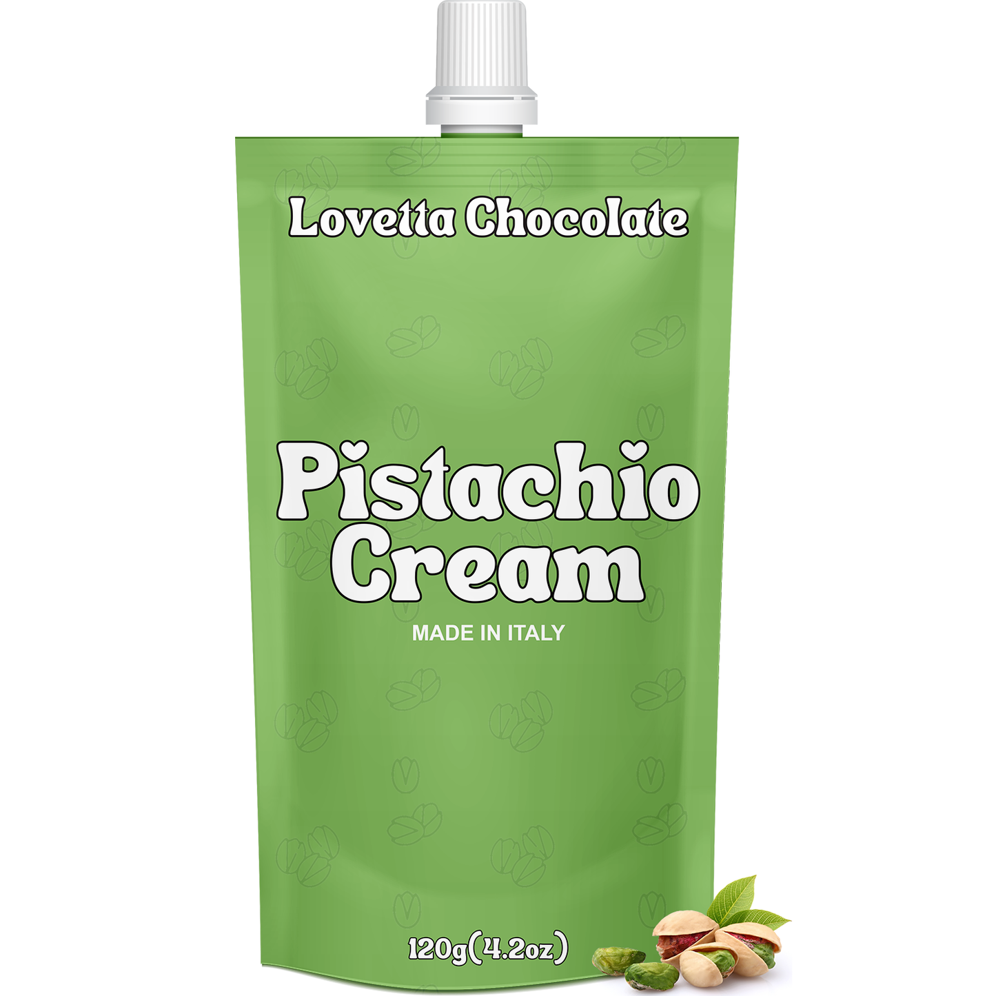 Pistachio Cream 120g (4.23 oz) – Italian Pistachio Butter, Pistachio Paste & Spread, Crema de Pistacho Dubai – Premium Pistachio Cream for Dubai Chocolate, Baking & Desserts